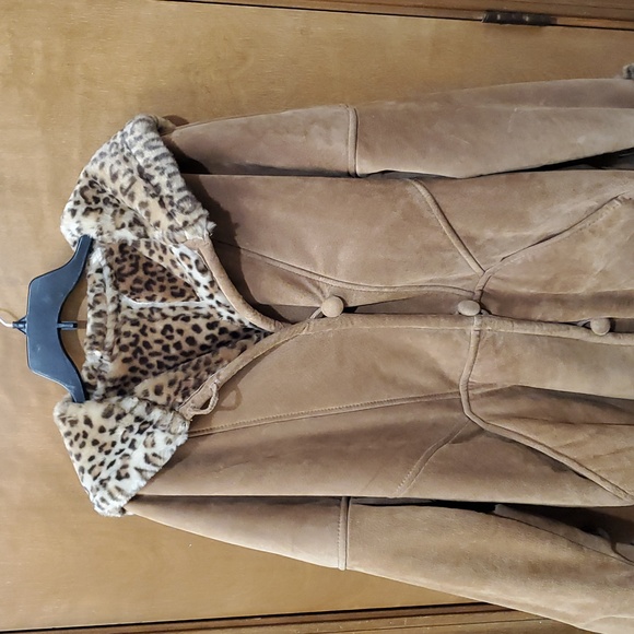 Maurices Leather Suede Animal Print Jacket - Picture 3 of 8